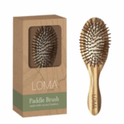 Loma Organics Bamboo Oval Paddle Brush -Eskin store Bamboo Oval Paddle Brush add2 70870 4321 general